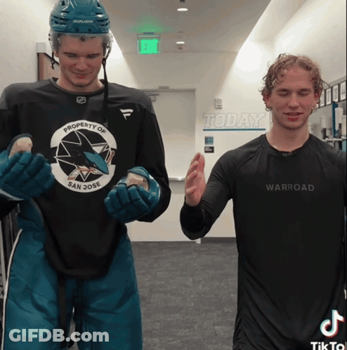 Men With Property Of San Jose And Warroad Shirts GIF
