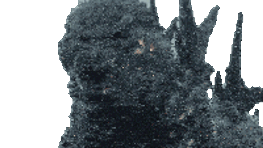 Menacing Godzilla Sticker GIF