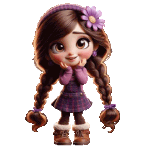 Menina Sticker GIF