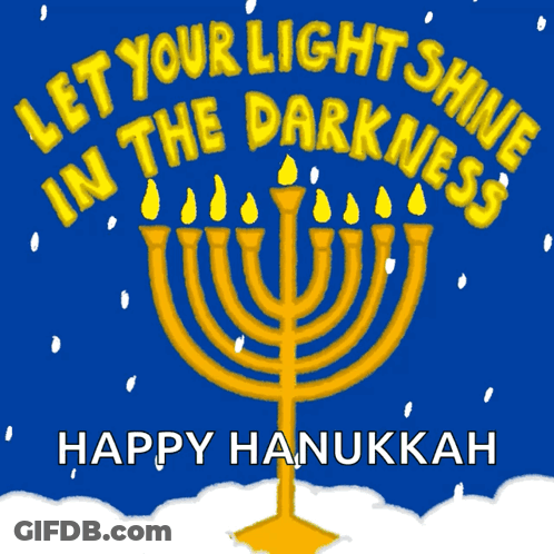 Menorah Let Your Lights Shine In The Darkness GIF