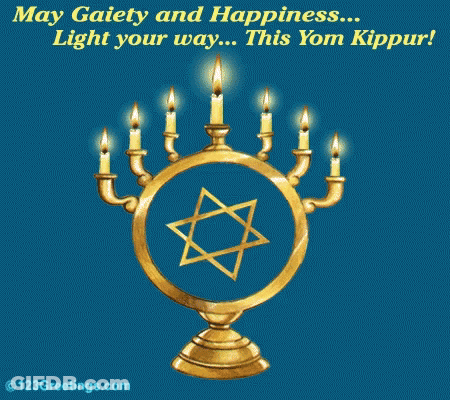 Menorah With Star Of David GIF