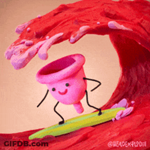 Menstrual Period Digital Illustration GIF