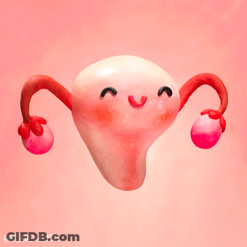 Menstrual Period Pains Digital Illustration GIF