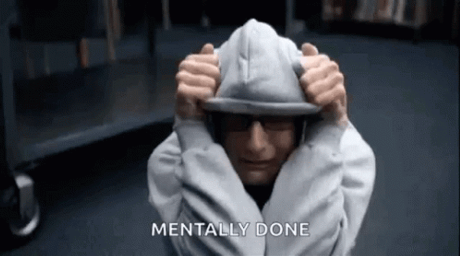 Mental Breakdown Mentally Done GIF