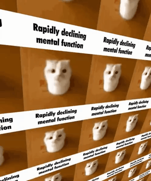 Mental Health Funny Cat Popping GIF