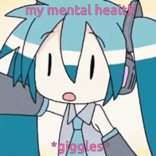 Mental Health Giggles Hatsune Miku GIF