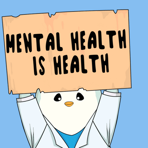Mental Health Pudgy Penguin GIF