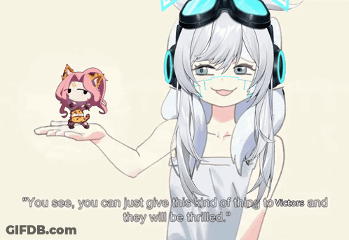 Meowmoonified Pink Hair GIF