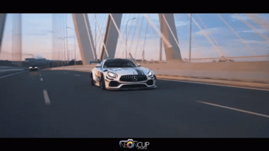 Mercedes AMG GT Speeding GIF