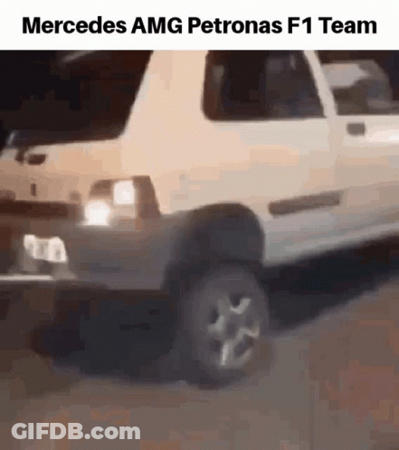 Mercedes AMG Petronas F1 Car GIF