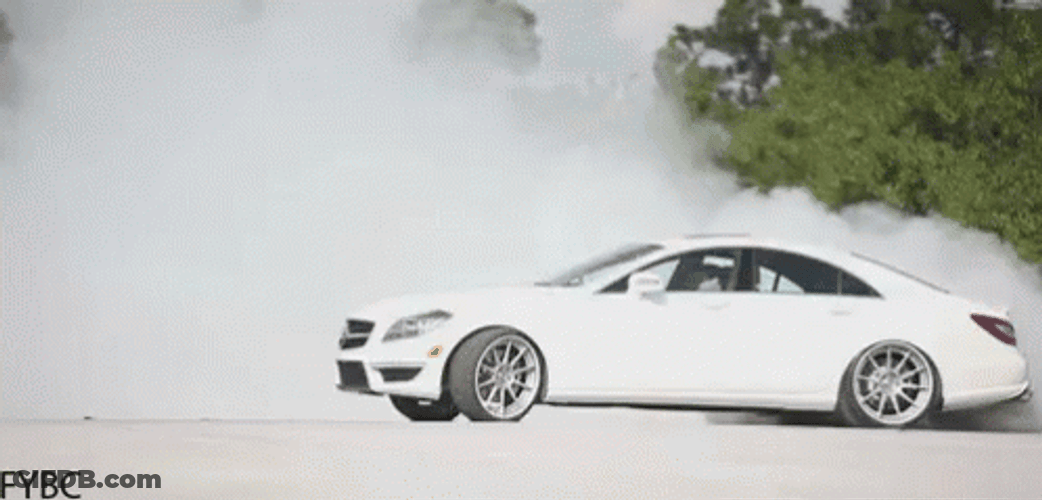 Mercedes-Benz CLS-Class AMG Burnout GIF