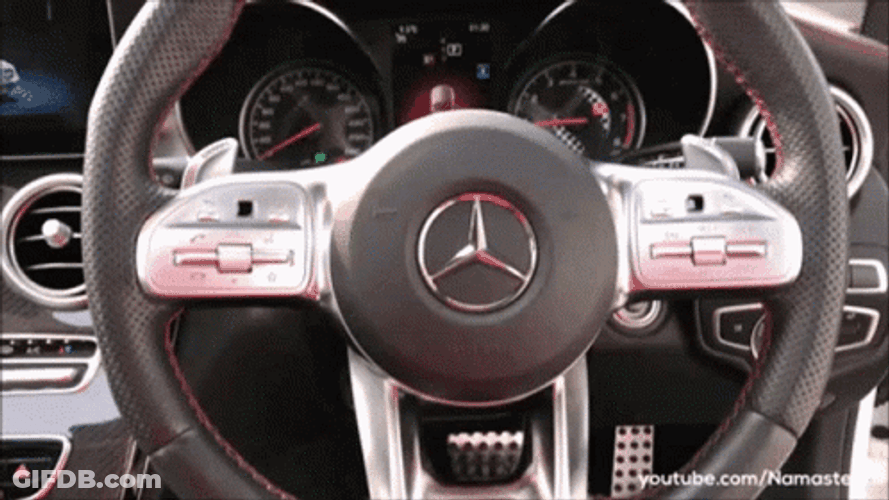 Mercedes-Benz Steering Wheel GIF