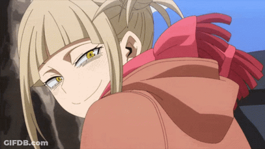 Merciless Toga Himiko Plotting Something Against Midoriya's Team GIF