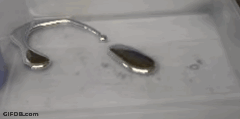 Mercury Liquid Metal Spilling GIF