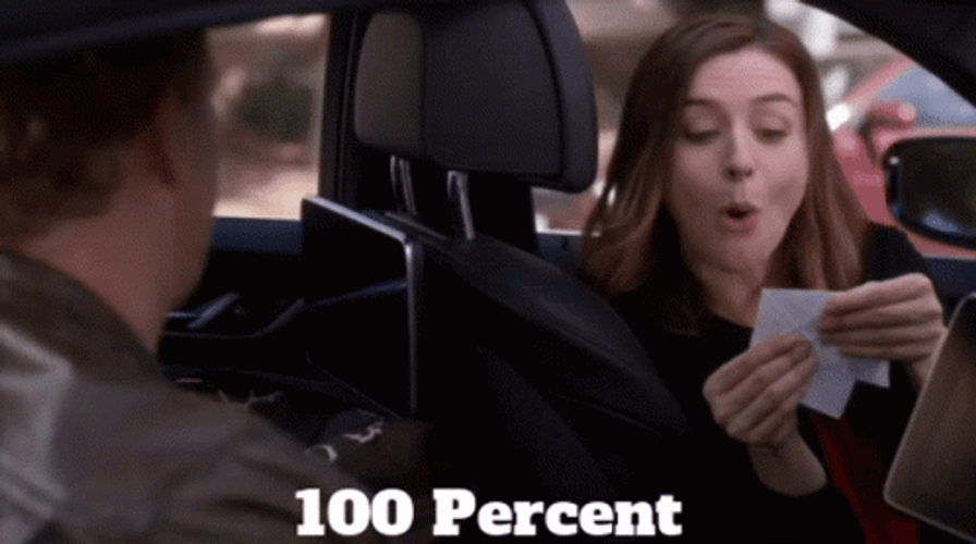 Meredith Grey Amaze For 100 Percent Score GIF