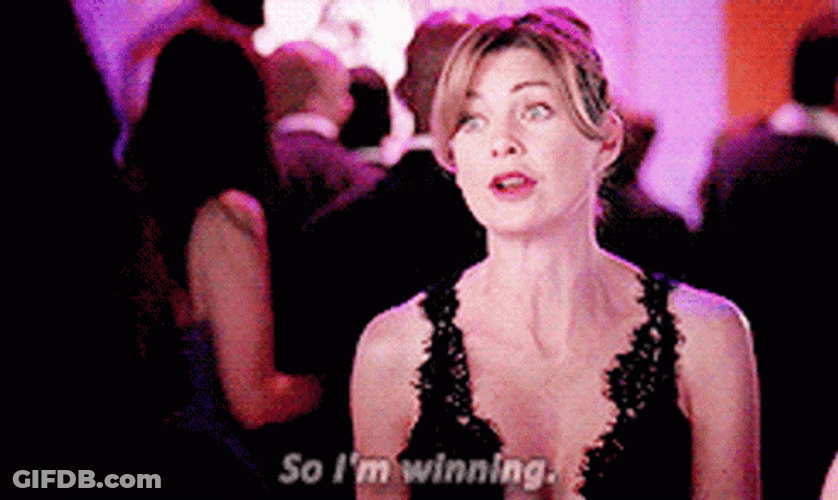 Meredith Grey I Win Grey's Anatomy GIF