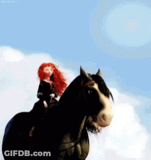 Merida Ride A Horse GIF