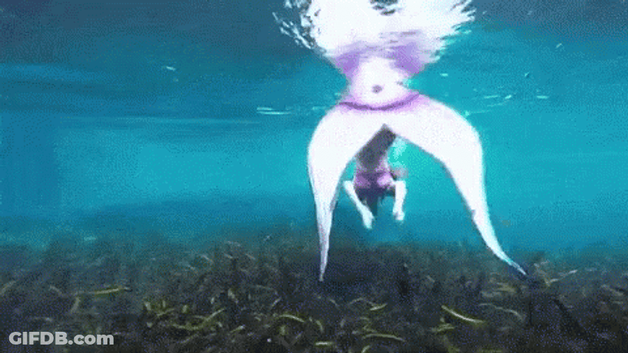 Mermaid Fast Diving GIF