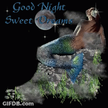 Mermaid Good Night Sweet Dreams GIF