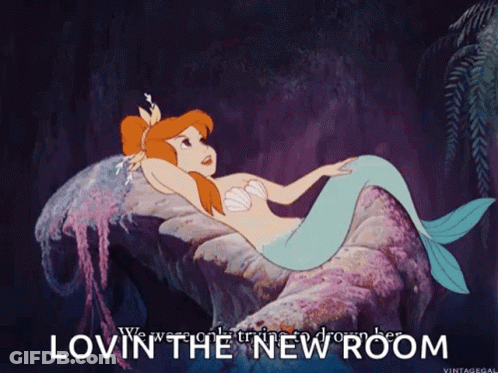 Mermaid On Rock Lovin The New Room GIF