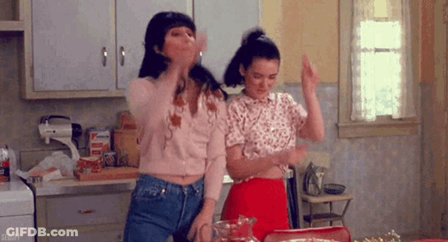 Mermaids Mrs. Flax And Charlotte Flax Excited Dance GIF