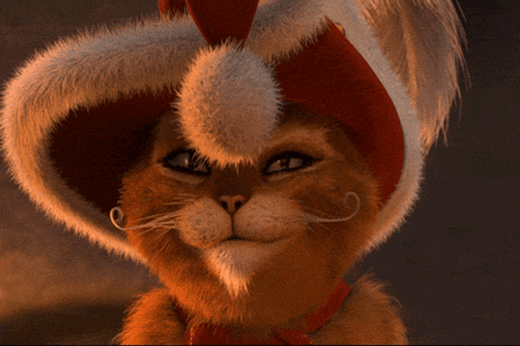 Merry Christmas Cat Puss Playing GIF
