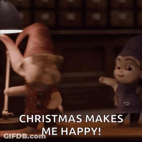 Merry Christmas Elf Cute Dancing Cartoon GIF