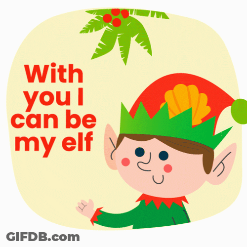 Merry Christmas Elf Cute Hello GIF