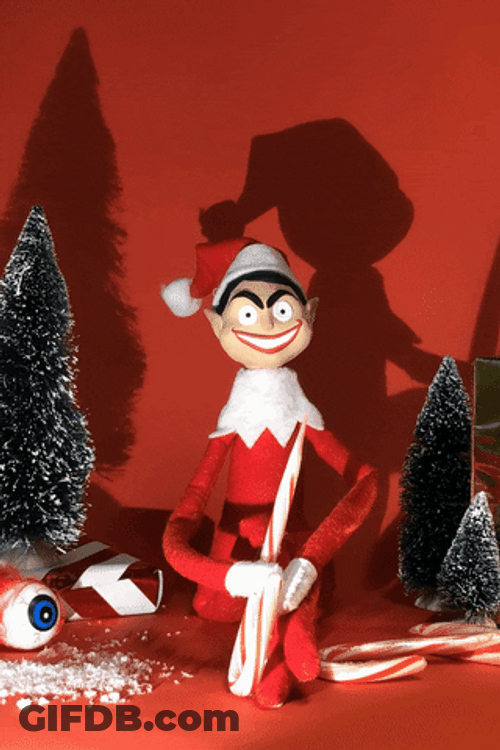 Merry Christmas Elf Evil Smile GIF