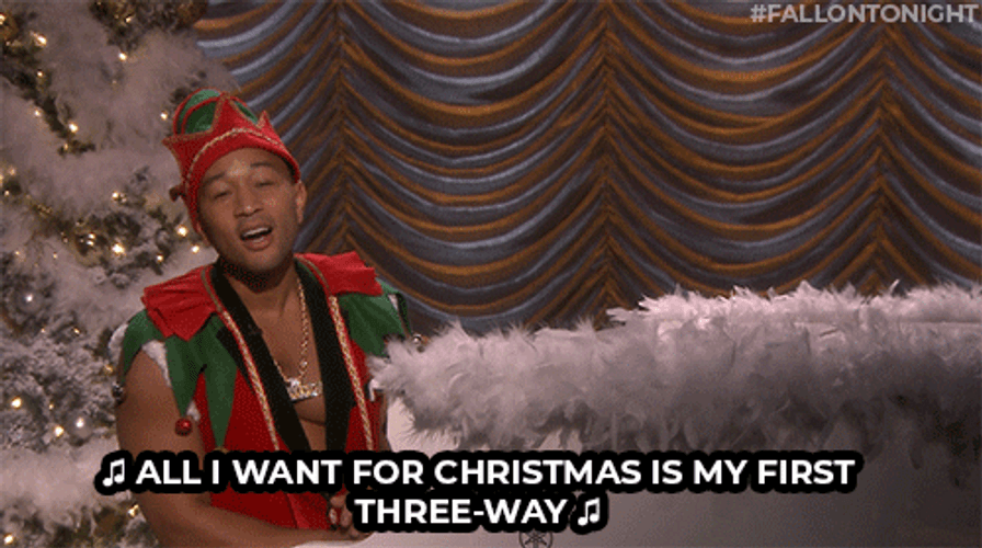 Merry Christmas Elf John Legend GIF