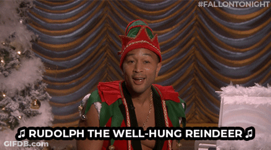Merry Christmas Elf John Legend GIF