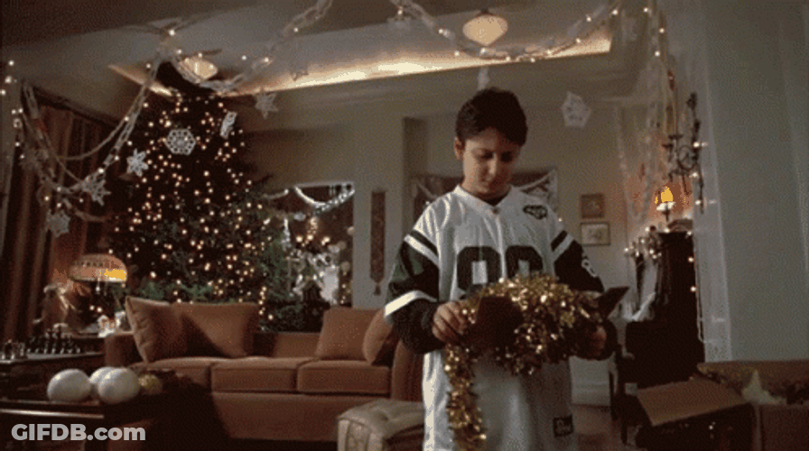 Merry Christmas Elf Jump Accident GIF