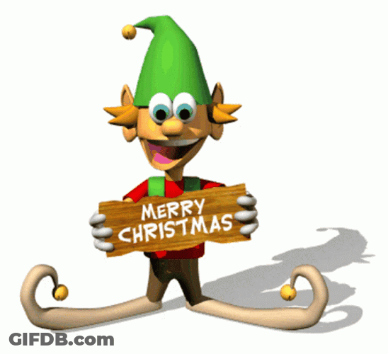 Merry Christmas Elf Silly Smile GIF