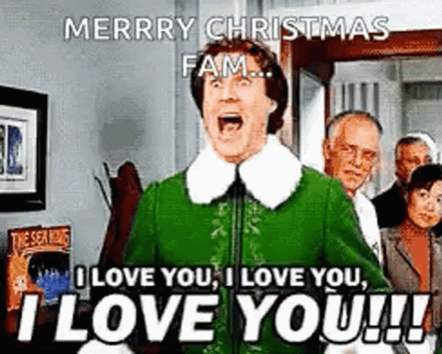 Merry Christmas Elf Will Ferrell Love You GIF