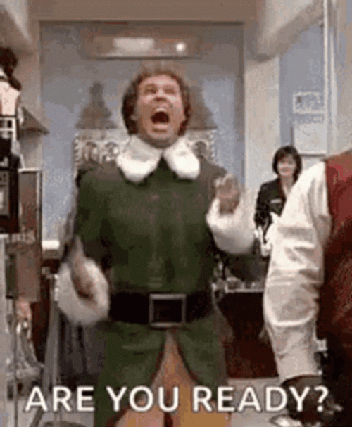 Merry Christmas Elf Will Ferrell Yay GIF
