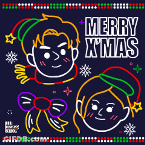 Merry Christmas Eve Blinking GIF