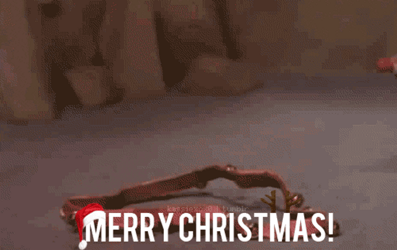 Merry Christmas Eve Cute Reindeer GIF