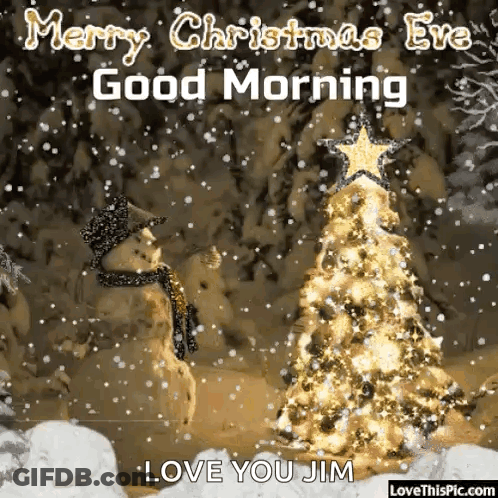 Merry Christmas Eve Love You Jim GIF