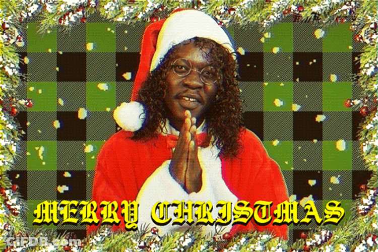 Merry Christmas Eve Nodding Man GIF