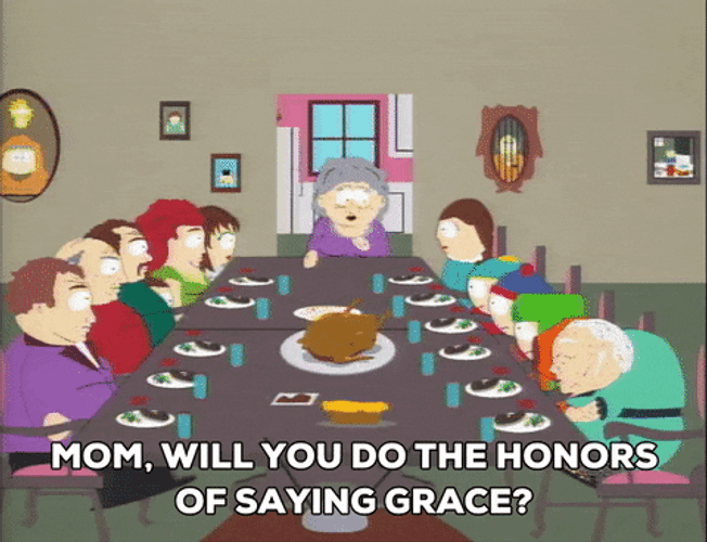 Merry Christmas Family Dinner South Park GIF