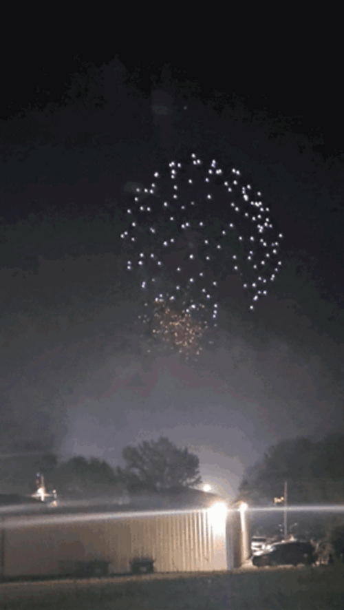 Merry Christmas Fireworks Meme GIF
