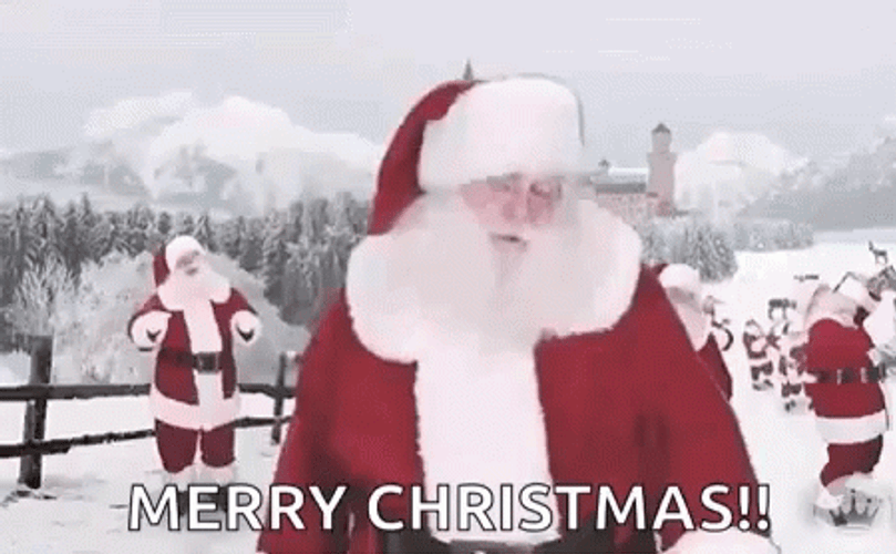 Merry Christmas Funny Santa Claus Dab Gesture GIF