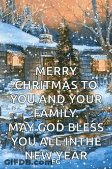 Merry Christmas God Bless You GIF