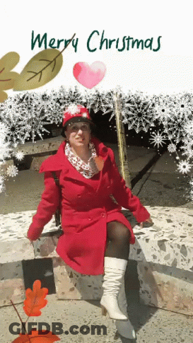 Merry Christmas Heart GIF