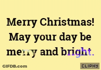 Merry Christmas May Your Day Be Bright GIF