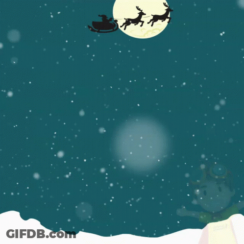 Merry Christmas Poster With Two Boys In Superhero Outfits GIF