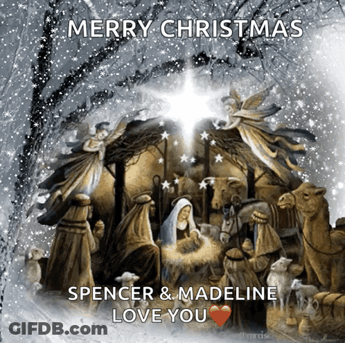 Merry Christmas Spencer And Madeline Love You GIF