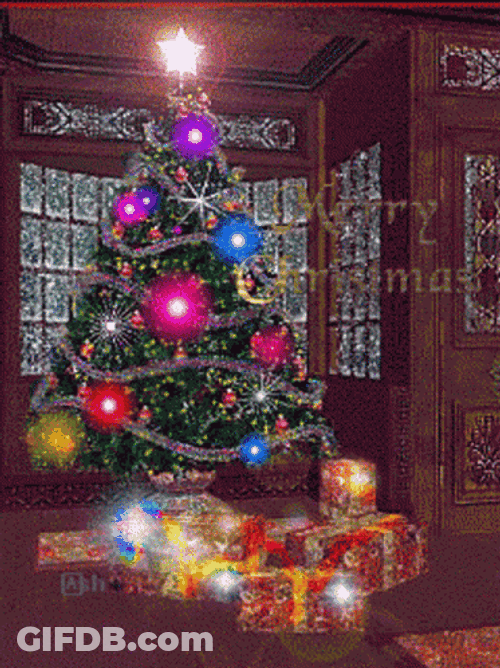 Merry Christmas Wishes Amazing Christmas Lights GIF