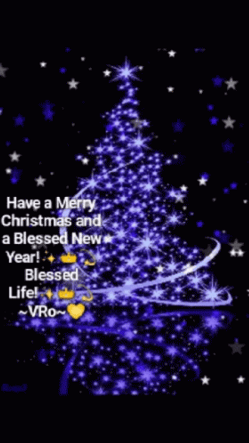 Merry Christmas Wishes Blessed Life GIF