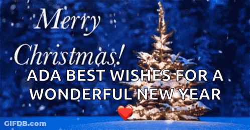 Merry Christmas With Tree GIF